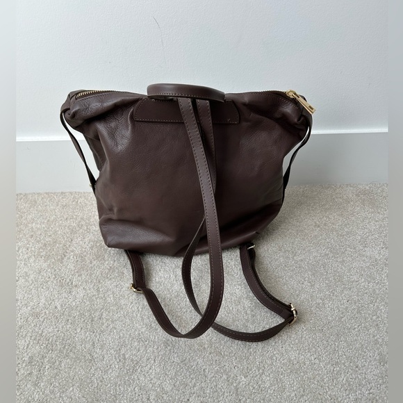 Simons genuine leather backpack taupe - Picture 8 of 16